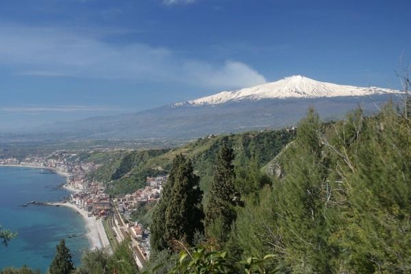 Sopka Etna v Itálii