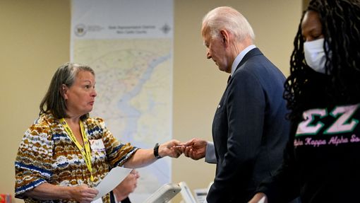 Americký prezident Joe Biden odvolil v letošních prezidentských volbách s předstihem, ve svém domovském státě Delaware, 28. října 2024.