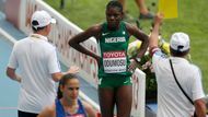 Nigerijská olympionička Muizat Ajoke Odumosuová do dění v Moskvě vůbec nezasáhla, ...