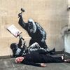 Banksy, Londýn, Velká Británie, Nejvyšší soud, Palestine Action, mural, street art, graffiti
