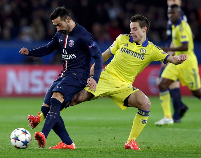 LM, PSG-Chelsea: Ezechiel Lavezzi - Cesar Azpilicueta