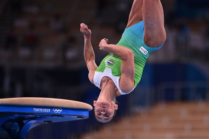 Oksana Čusovitinová na olympiádě v Tokiu