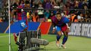 Memphis Depay z Barcelony slaví gól v zápase s Celtou Vigo