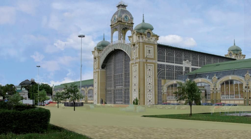 Soutěžní návrhy na rekonstrukci Průmyslového paláce v Praze