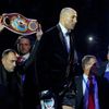 German WBO super-middleweight boxer Arthur Abraham arrives for his title fight against challenger Britain's Paul Smith in Berlin