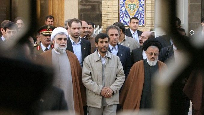 Íránský prezident Mahmud Ahmadínežád na návštěvě Sýrie