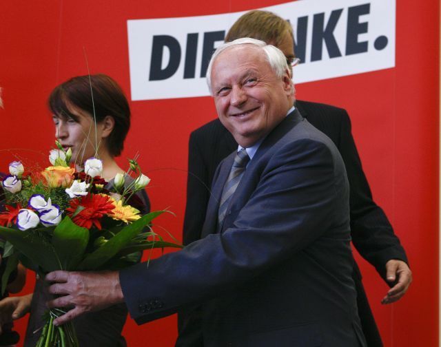 Německo volby Die Linke Lafontaine