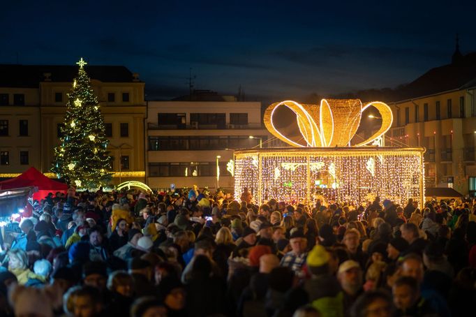 Vánoční stromky, česká města, 2022