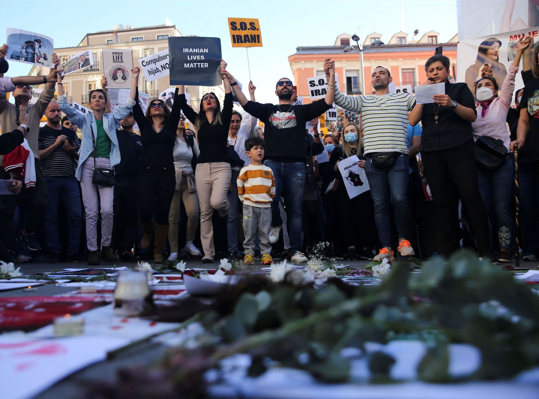 protest proti íránské vládě
