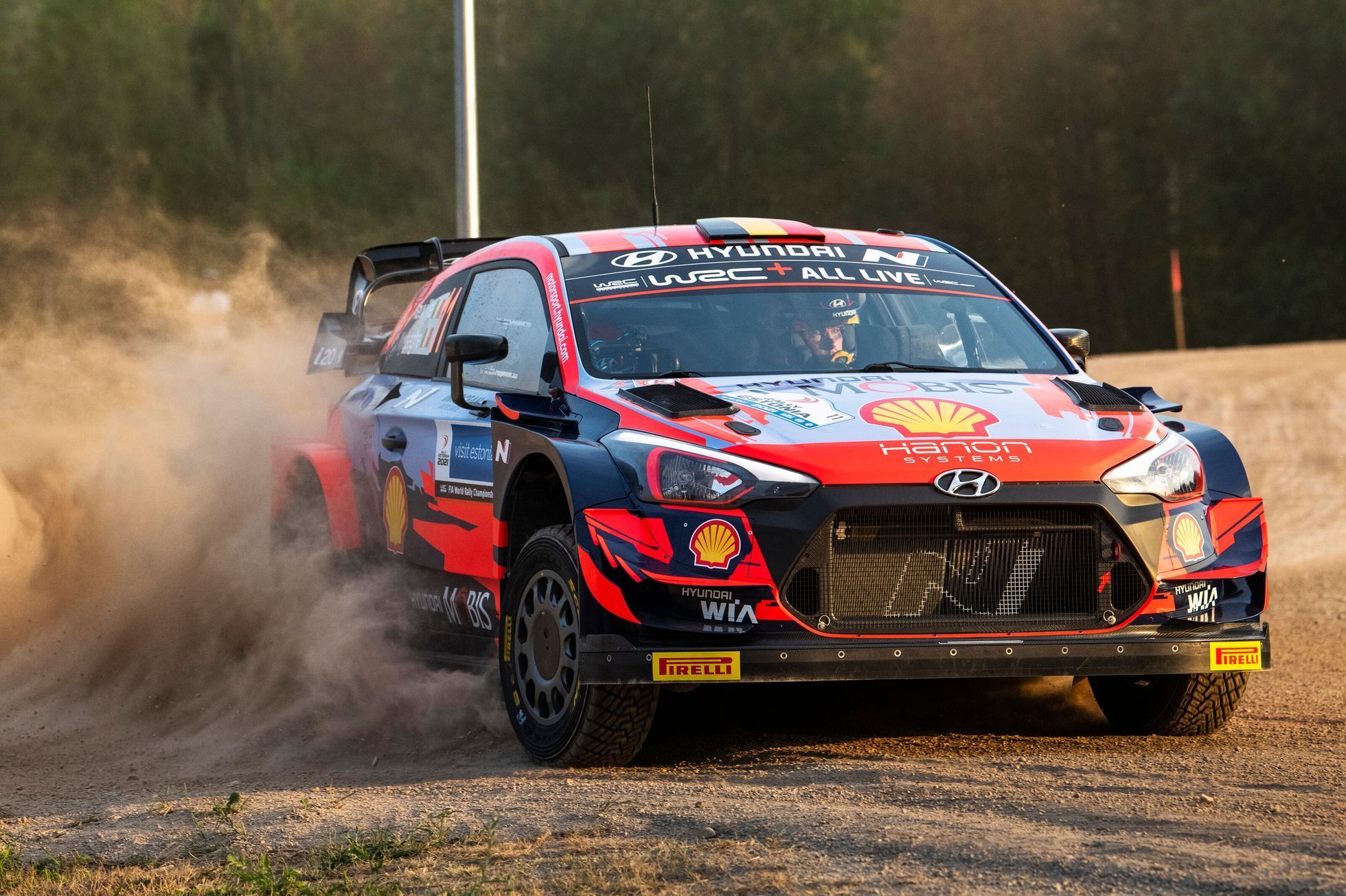 Thierry Neuville, Hyundai  na trati Estonské rallye 2021