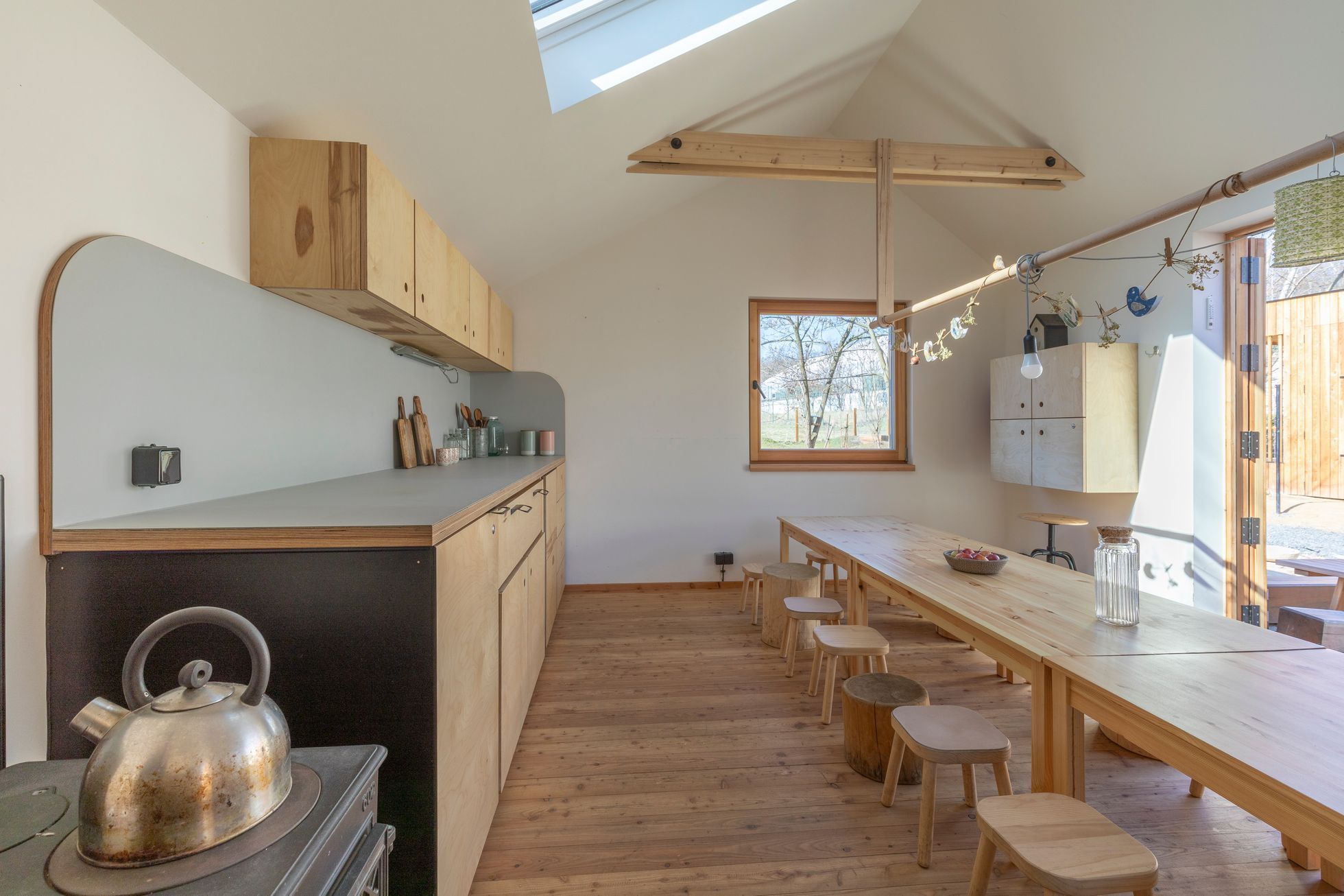 lesní školka, školka, Žižkov, Praha, stavba, architektura