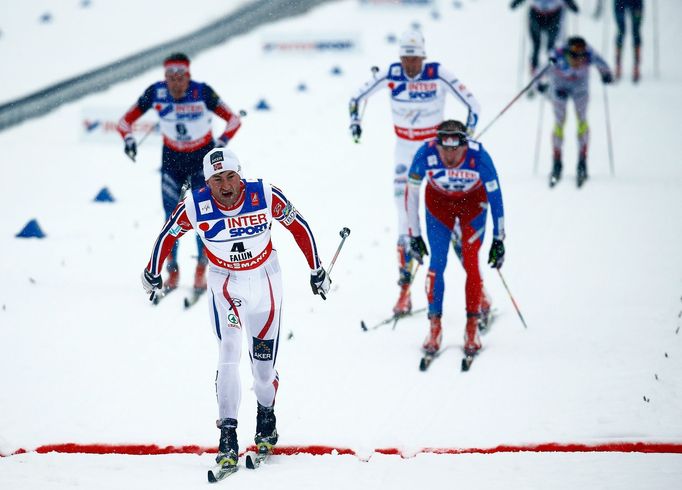 Northug a Bauer v cílové rovince na MS v klasickém lyžování