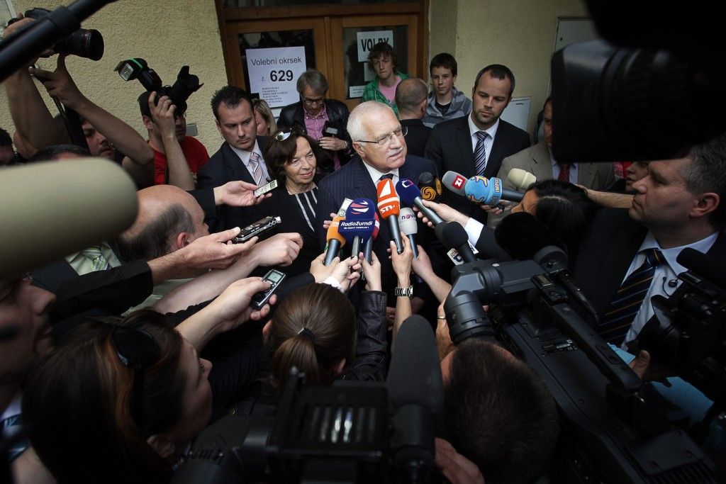 Volby - den první - Václav Klaus
