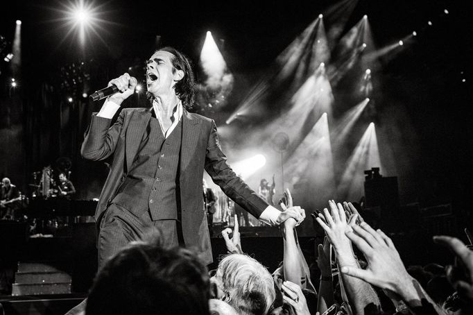 Zpěvák Nick Cave.