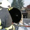 Pád komínu v areálu bydžovské nemocnice