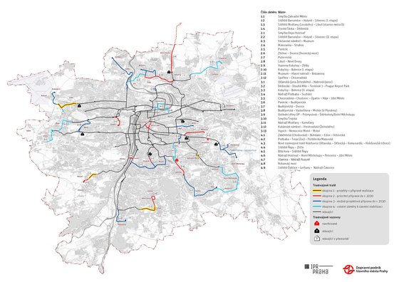 Strategie rozvoje tramvajových tratí v Praze do roku 2030
