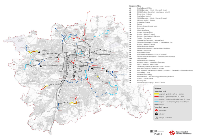 Strategie rozvoje tramvajových tratí v Praze do roku 2030