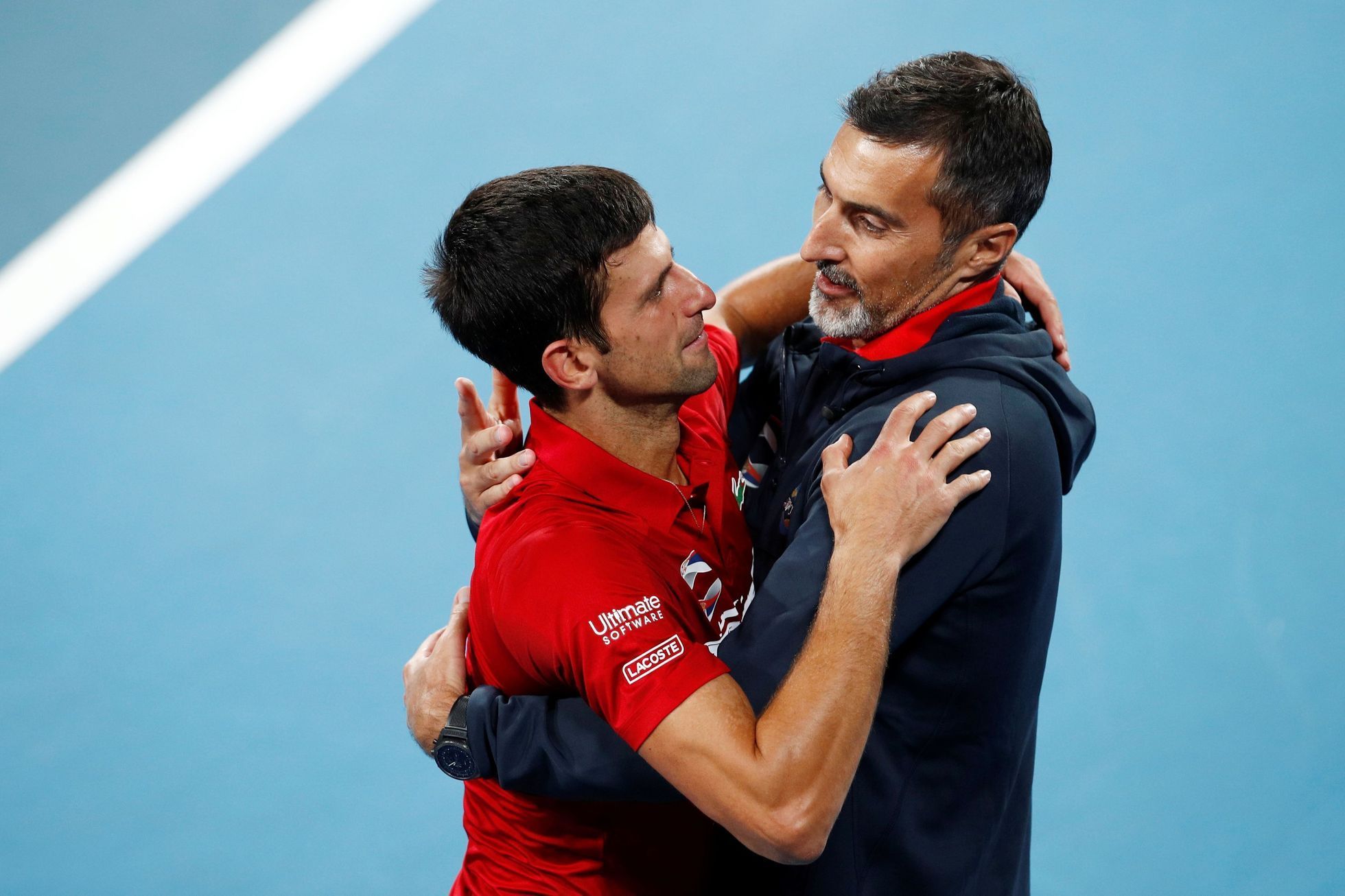 Srbsko - Španělsko, finále ATP Cupu 2020, Novak Djokovič