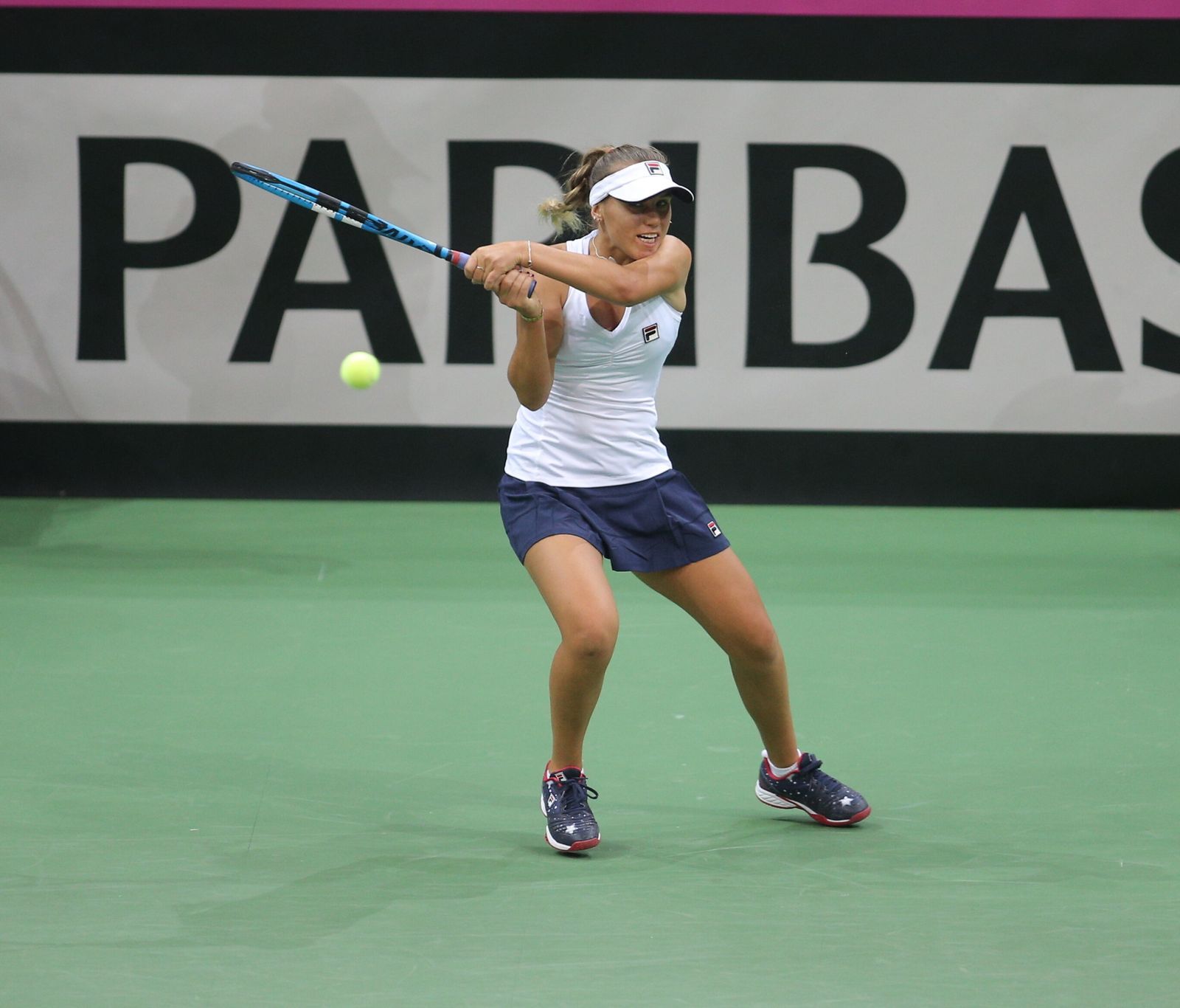 Sofia Keninová ve finále Fed Cupu 2018 Česko - USA