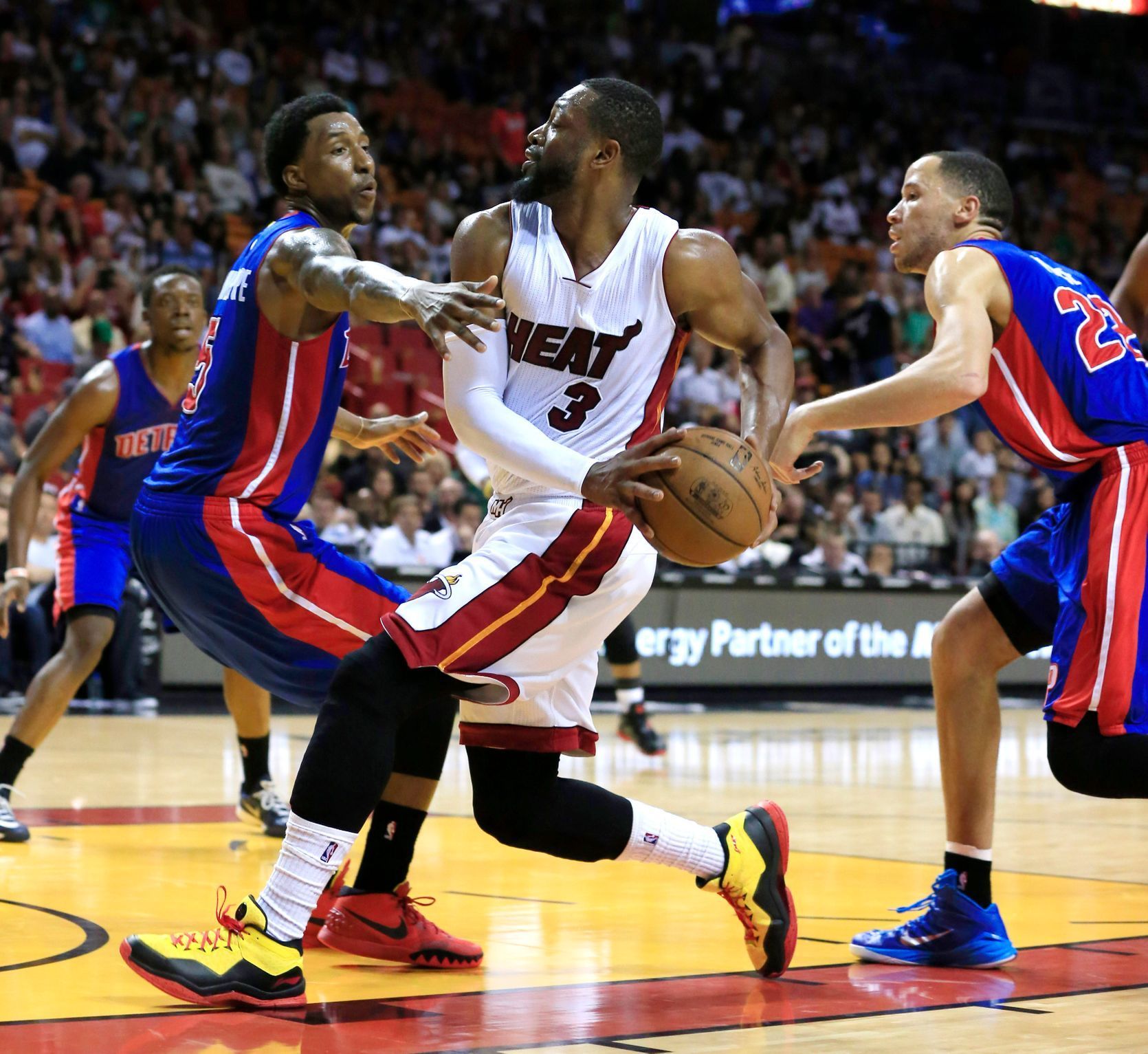 NBA: Detroit Pistons at Miami Heat (Wade)