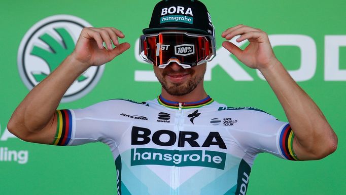 Cycling - Tour de France - The 175.5-km Stage 5 from Saint-Die-des-Vosges to Colmar - July 10, 2019 - BORA-Hansgrohe rider Peter Sagan of Slovakia celebrates winning the