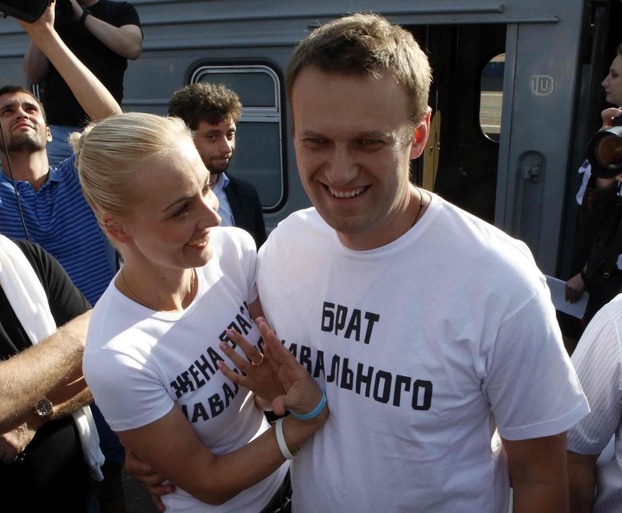 Alexej Navalnyj se svou ženou
