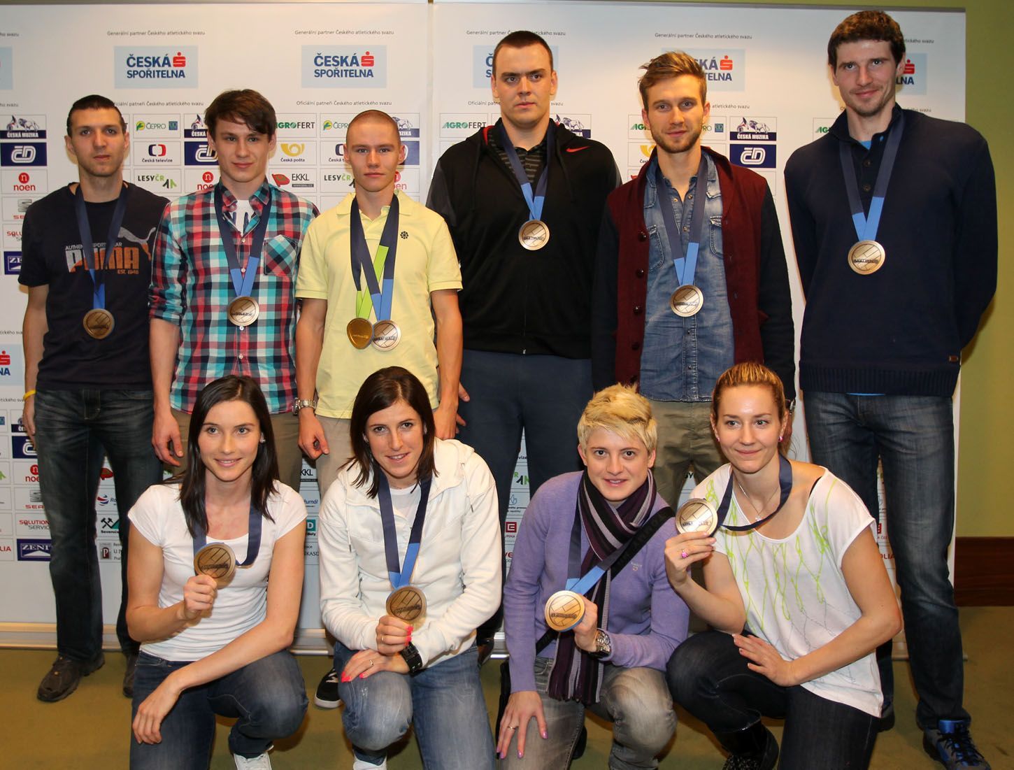 Přílet atletů z HME v Göteborgu: čeští medailisté