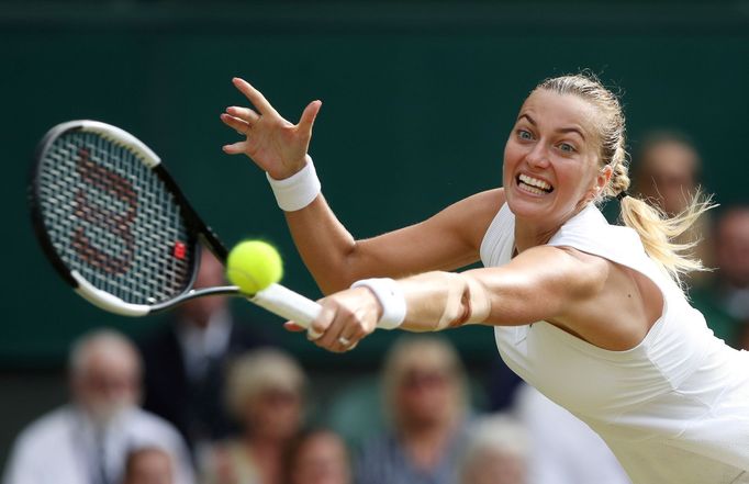 Petra Kvitová v osmifinále Wimbledonu 2019