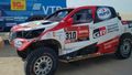 Rallye Dakar 2020, 10. etapa: poškozená Toyota Fernanda Alonsa v bivaku maratonské etapy