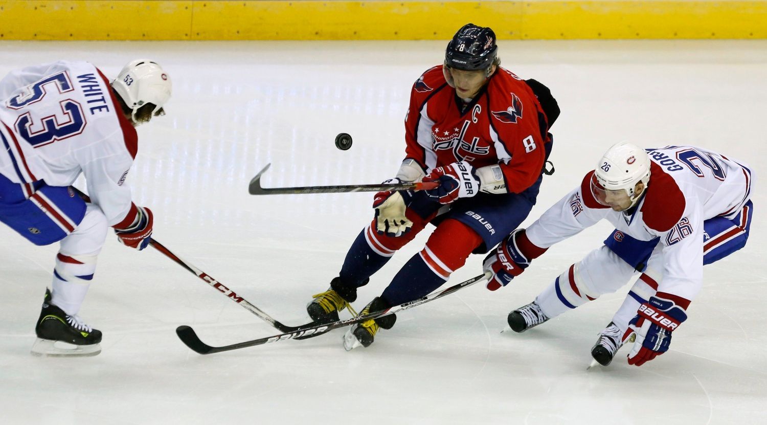 NHL, Washington - Montreal: Alexej Ovečkin - Ryan White a Josh Gorges