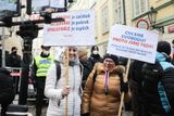 V Praze se v úterý 11. ledna sešli odpůrci povinného očkování.