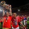 Benfica Lisabon (Artur Moraes) slaví titul v sezoně 2013-14