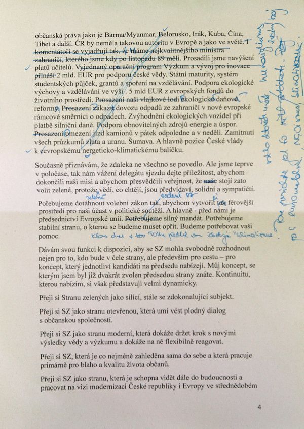 sjezd Strany zelených - Martin Bursík