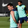 FC Barcelona (trénink, Xavi, Messi)