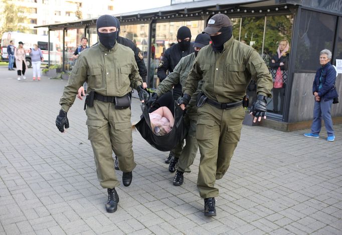 Protesty v Bělorusku, září 2020