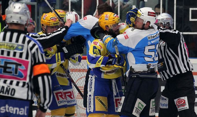 Hokej, extraliga, Plzeň - Zlín: Michal Dvořák (52)