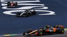 Lando Norris, McLaren, Andrea Kimi Antonelli, Mercedes a Charles Leclerc, Ferrari ve VC Brazílie F1 2025