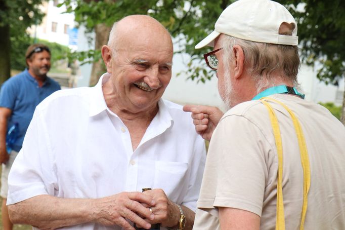 Herec Josef Somr při letošní návštěvě Letní filmové školy v Uherském Hradišti