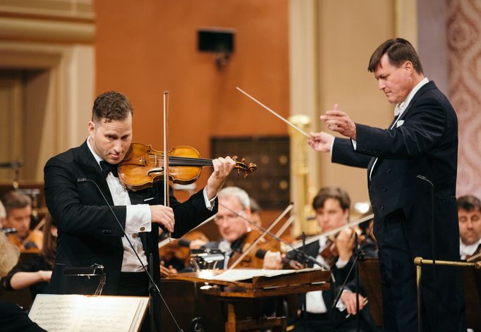 Snímek z pondělního zahájení festivalu Dvořákova Praha.