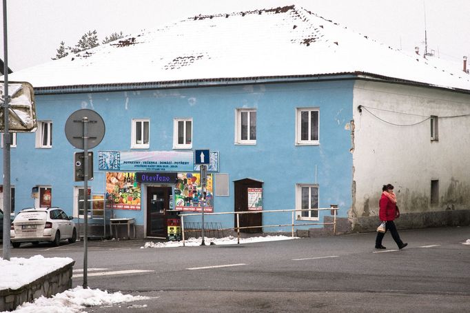 Lipno nad Vltavou v zimě.