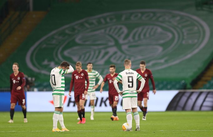 Smutek Celticu v zápase Celtic Glasgow - Sparta PRaha