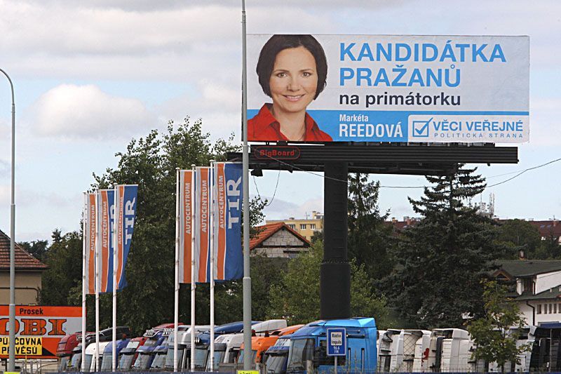 Billboardy na komunální volby v Praze