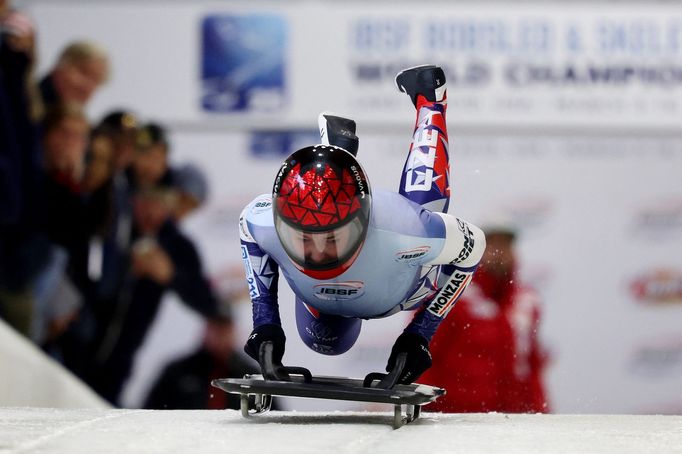 Skeletonistka Anna Fernstädtová na MS v Lake Placid 2025