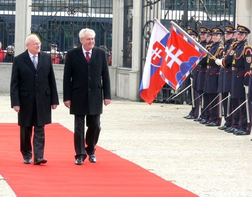 Zeman na návštěvě Slovenska