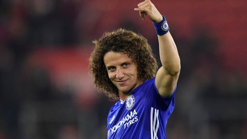 David Luiz slaví výhru Chelsea