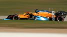 Lando Norris v McLarenu při prvních testech F1 v Barceloně 2020