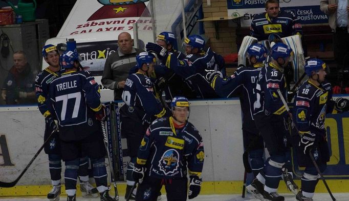 Zlín vs. Kladno, utkání hokejové extraligy