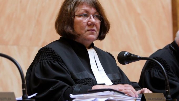Nynější senátorka Eliška Wagnerová ještě jako místopředsedkyně Ústavního soudu