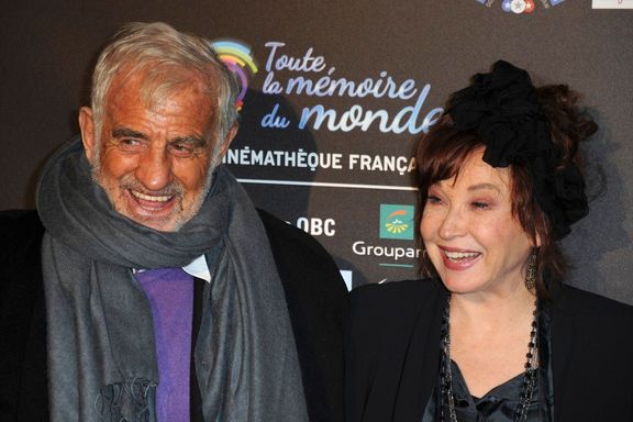 Herec Jean-Paul Belmondo a Marlene Jobertová v Paříži v prosinci 2012.