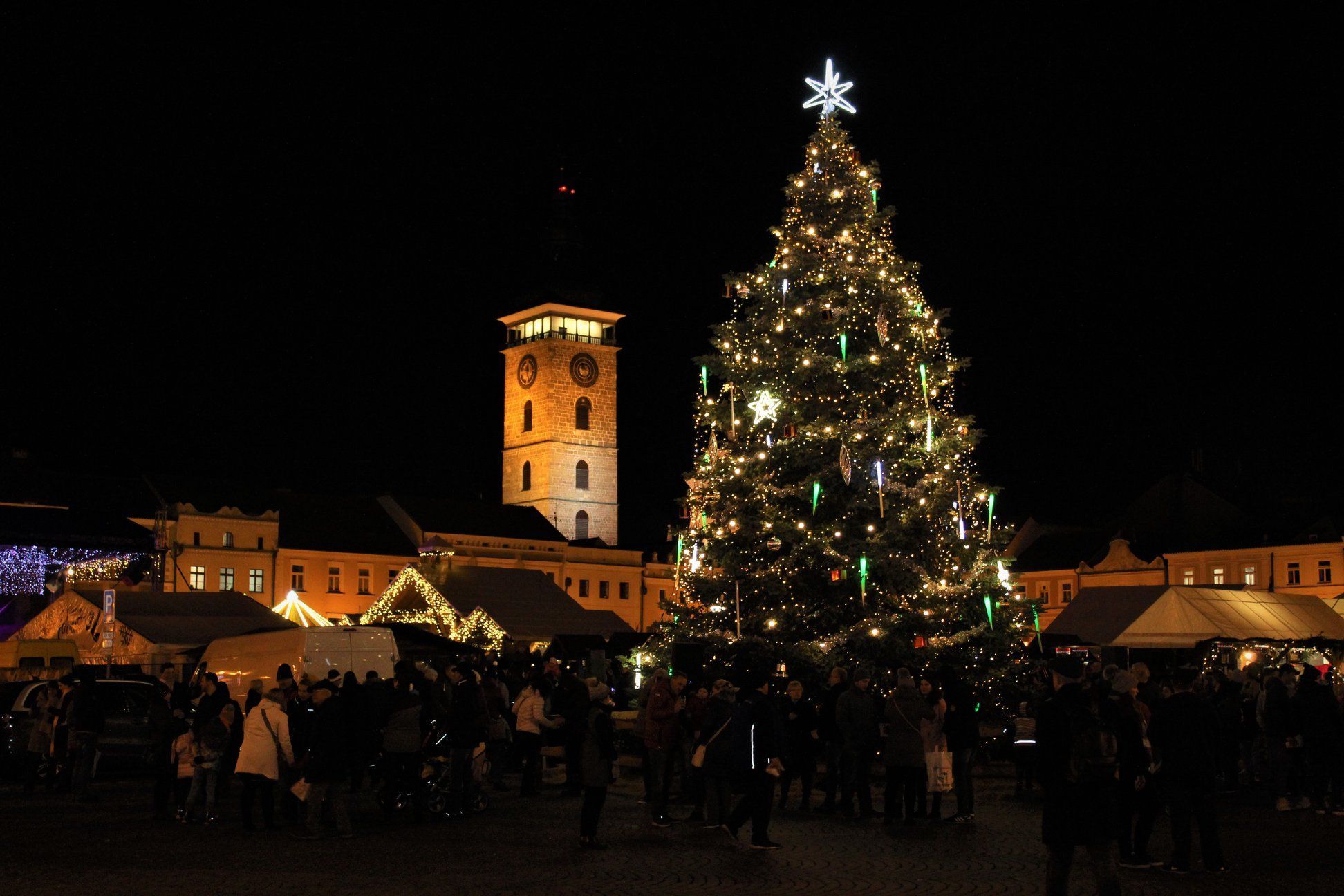 Vánoční strom České Budějovice 2019